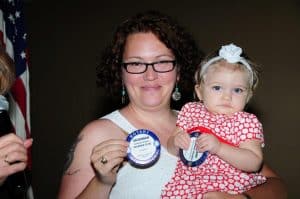 Rotarian to Be Savannah Douglas and her mom Stephanie